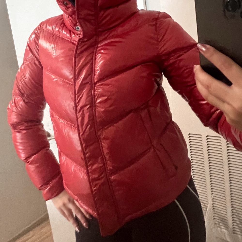 Colmar Lacquered-Effect Down Jacket With High Col… - image 7